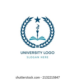 University logo academy vector design

