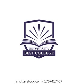 University logo concept vector. University logo template