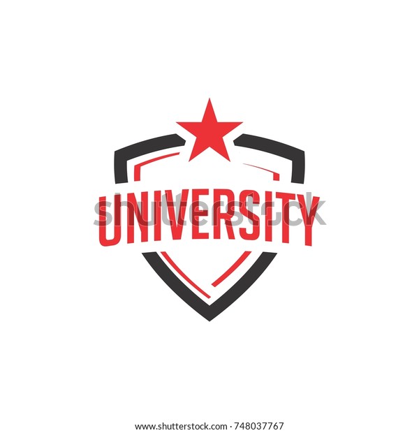 University Logo Design Stock Vector (royalty Free) 748037767 