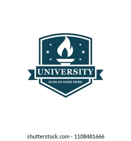 University logo design vector illustration