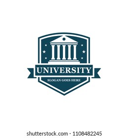 University logo design vector illustration