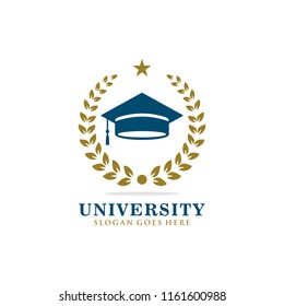 University logo design vector illustration
