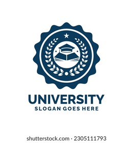 University logo design vector illustration