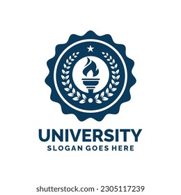 Logo-Design der Universität, Vektorgrafik