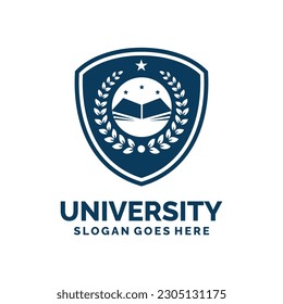 University logo design vector illustration