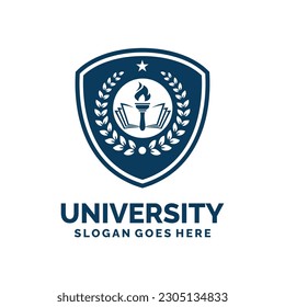 University logo design vector illustration