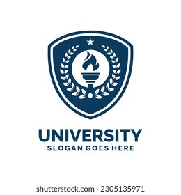 University logo design vector illustration