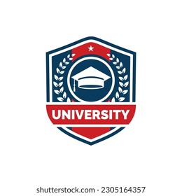 University logo design vector illustration