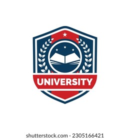 Logo-Design der Universität, Vektorgrafik