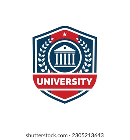 University logo design vector illustration