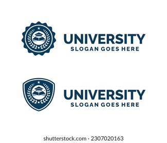 University logo design vector illustration