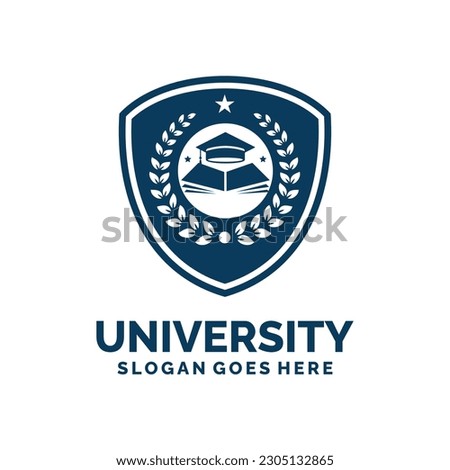 University logo design vector illustration