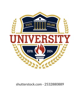 Imagen de Vector de diseño de logotipo universitario
