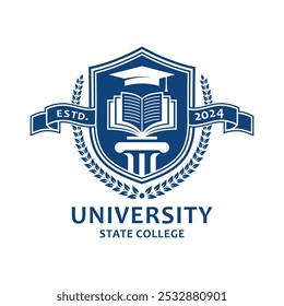 Imagen de Vector de diseño de logotipo universitario