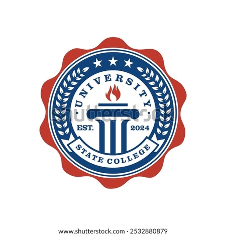 University Logo Design Vector Image