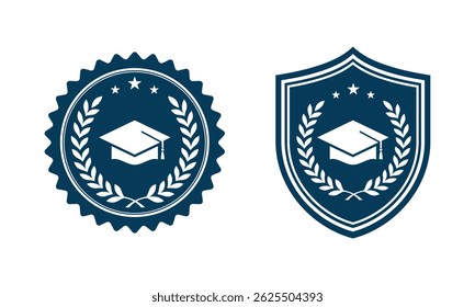 Ilustración de Plantilla de Vector de diseño de logotipo universitario