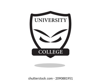 Logo universitario o logo educativo concepto de ilustración vectorial. Plantilla de diseño del logotipo de la universidad.