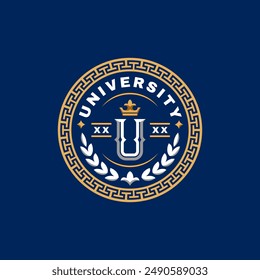 A university logo emblem with a classic style