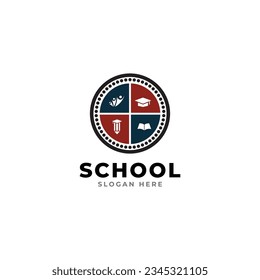 University logo icon vector template