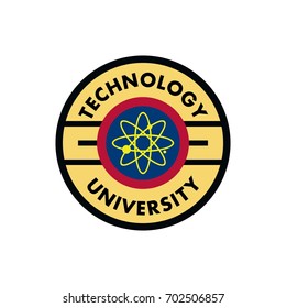 University logo template. Education icon for school logo
