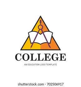 University logo template. Education icon for school logo