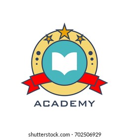 University logo template. Education icon for school logo