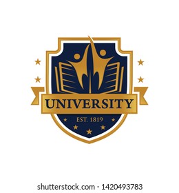 University logo template vector illustration