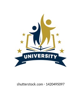 University logo template vector illustration