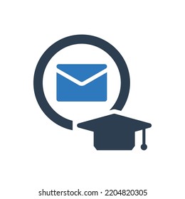 University Mail Icon - Education Message Icon