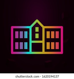 university nolan style icon. Simple thin line, outline vector of buildings icons for ui and ux, website or mobile application