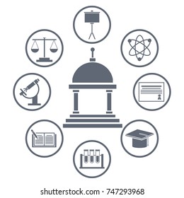 University round icons