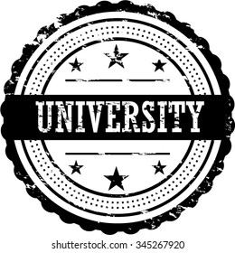 University Rubber Stamp