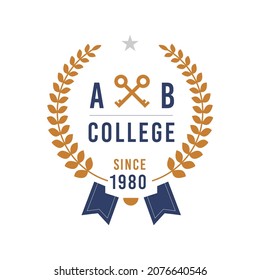 university school collage academy education logo