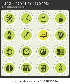 University simply icons for web and user interface