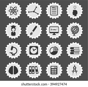 University simply icons for web and user interface