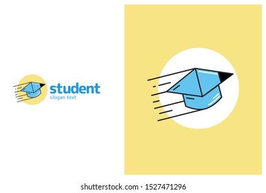 University Student Cap and Pen Logo