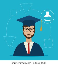 University students graduation graphic design, vector illustration eps10 University students graduation graphic design, vector illustration eps10