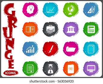 University symbol icons for user interface design