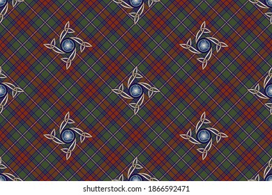 University Tartan pattern. Seamless pattern for fabric, kilts, skirts, plaids, interior decoration.