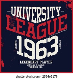 university tee graphic