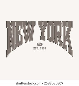 University Varsity College campus trend collegiate teams  NYC American city Font Fashion apparel USA Trending Graphic Tee t-shirt logo slogan artwork