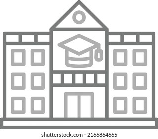 University vector icon. Can be used for printing, mobile and web applications.