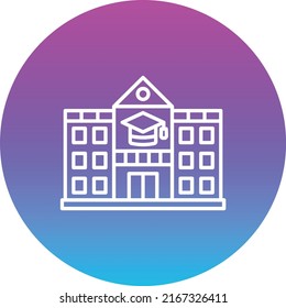 University vector icon. Can be used for printing, mobile and web applications.