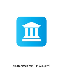 University vector icon isolated