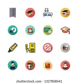 university vector icon set