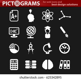 university vector icons for user interface design