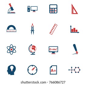 university vector icons for web and user interface design