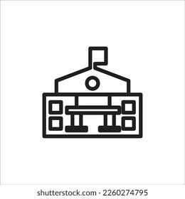 university vector line new icon