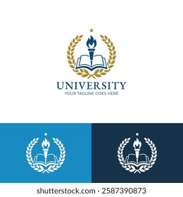 University vector logo design template