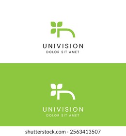 Univision Nature Green Logo N Letter